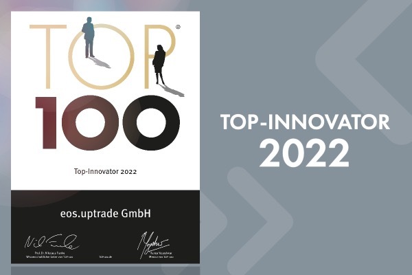 Auszeichnung als Top-Innovator 2022 für eos.uptrade